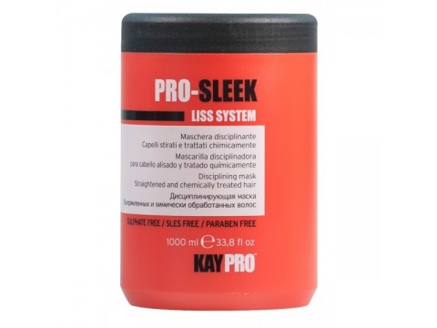 KAY PRO LISS SYSTEM PRO-SLEEK kaukė plaukams tinkanti po plaukų tiesinimo procedūros 1000ml